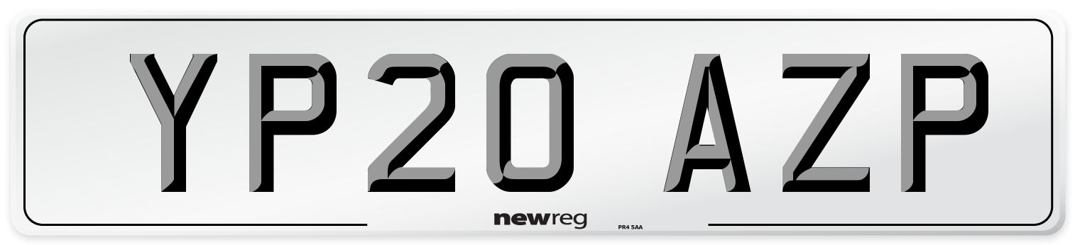 YP20 AZP Number Plate from New Reg